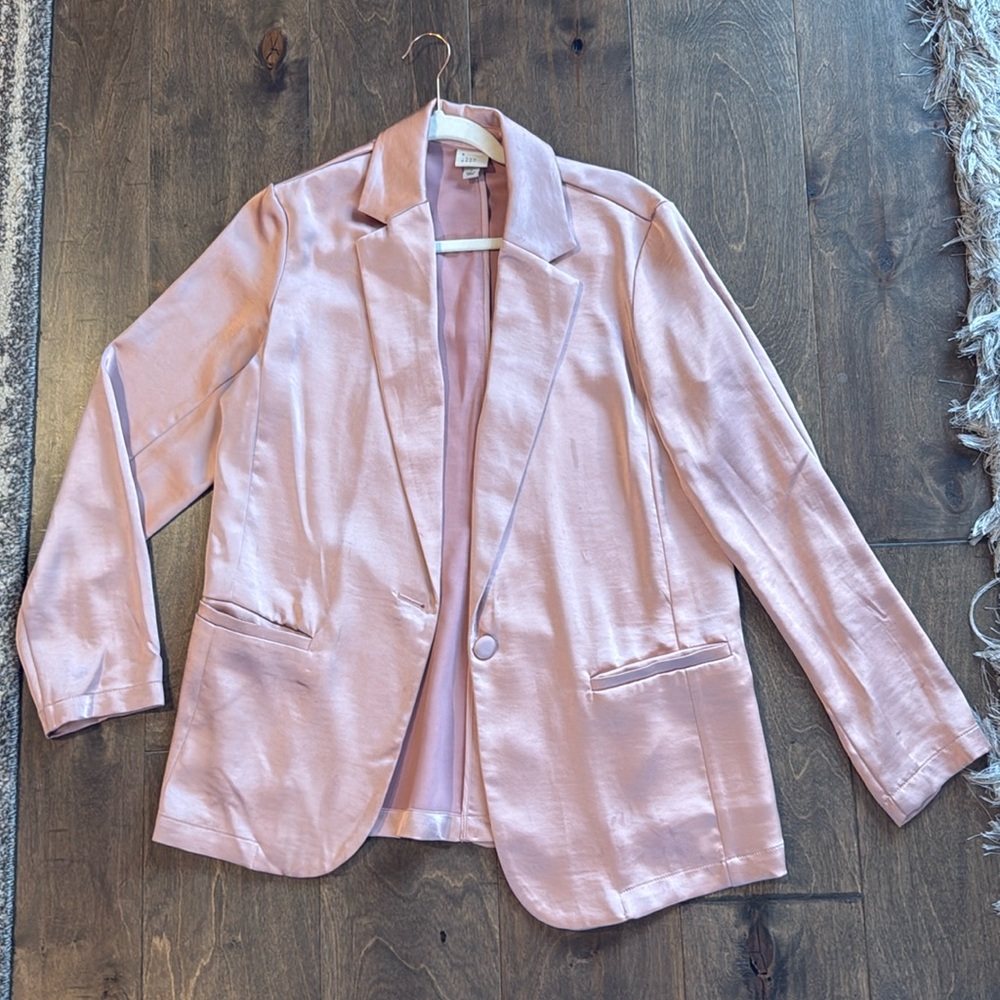 A new day - pink satin Blazer